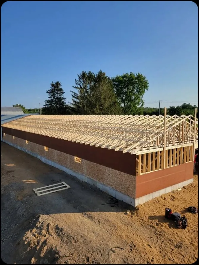 Bâtiment agricole en structure