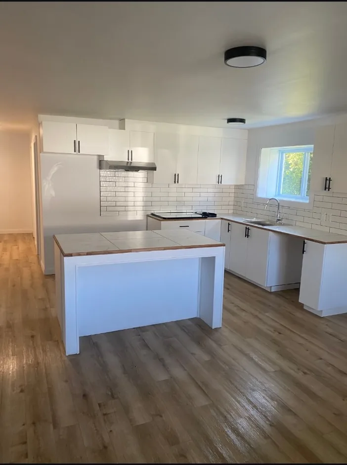 Cuisine rénovée dans un appartement