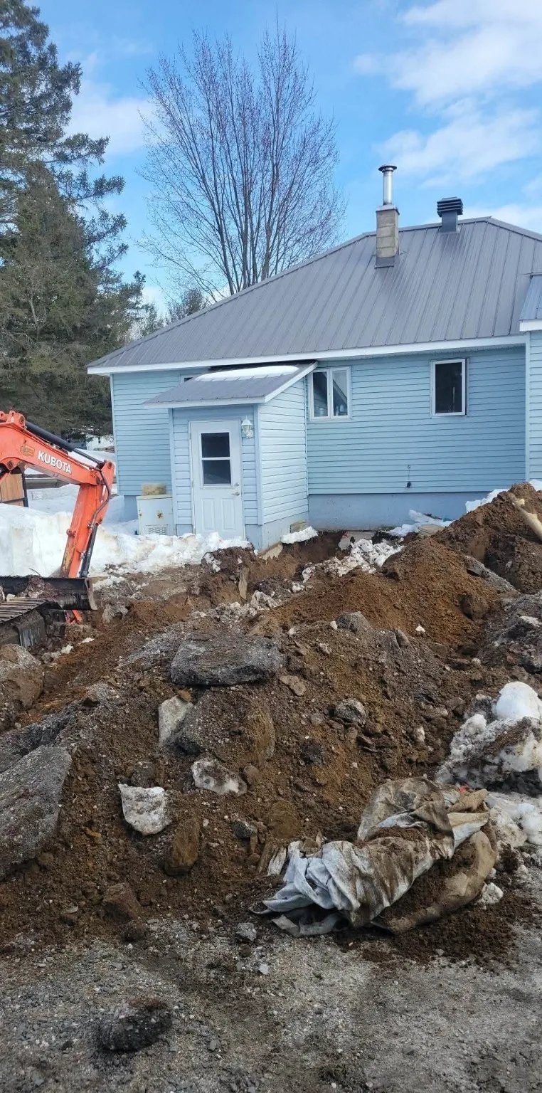 Petite excavation résidentielle
